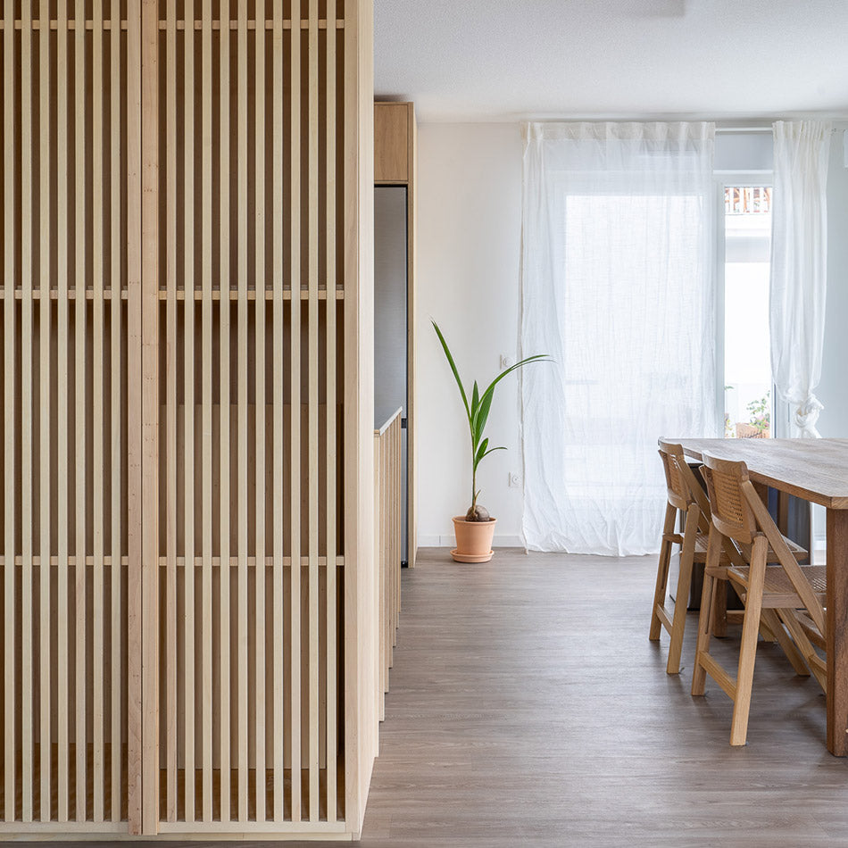 Cuisine sur mesure Phuong — détail des rangements
