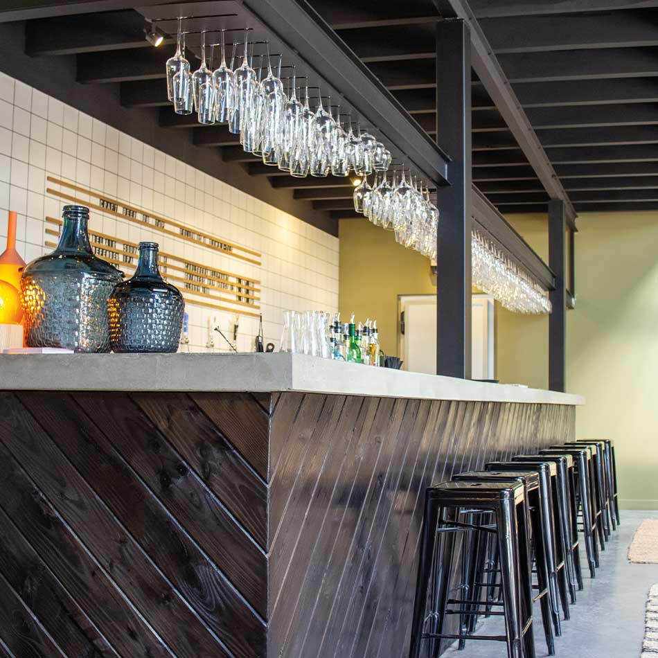 Vue de l’agencement intérieur du restaurant Dumbo
