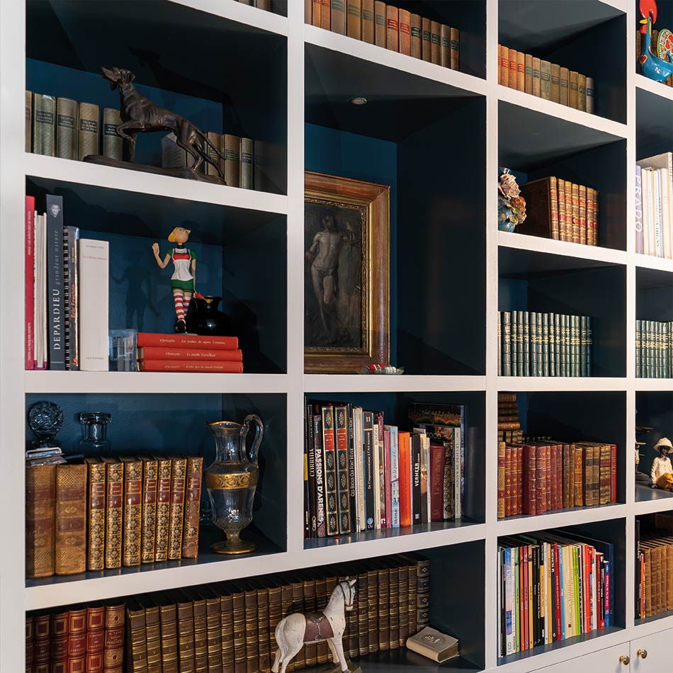 Bibliothèque sur mesure — détail du projet 3