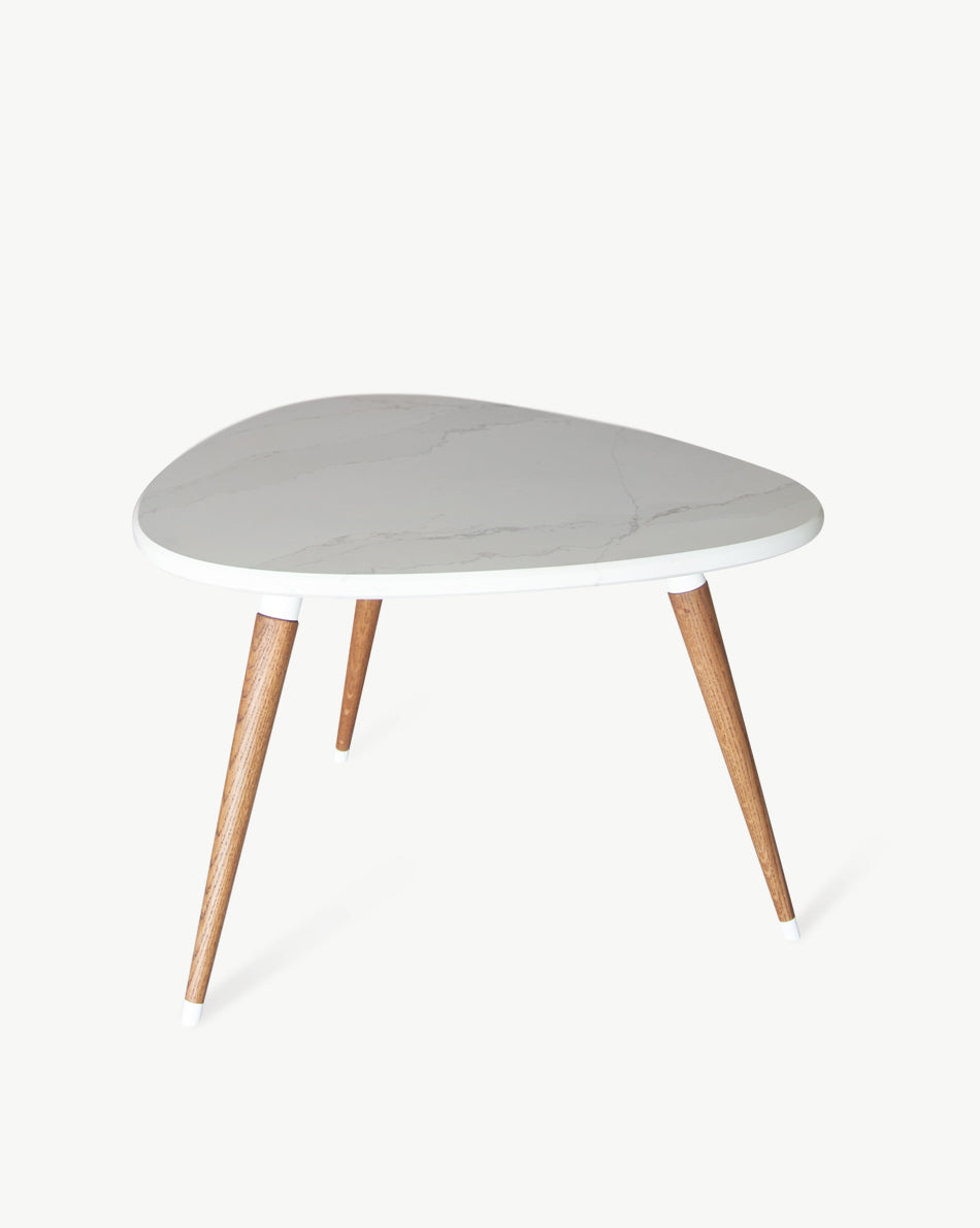 Table basse YUKI en Silestone et chêne massif — vue 1
